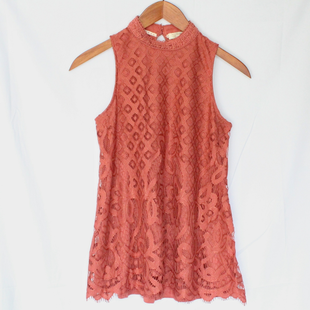 Rewind | Rust Patterned Tank Top